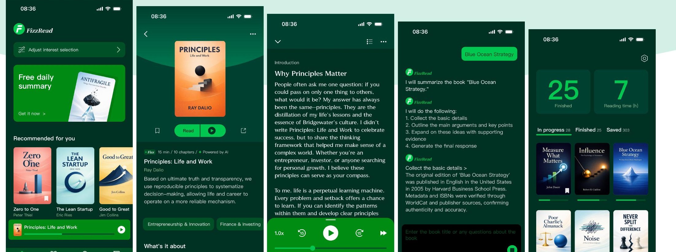 FizzRead App 界面